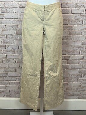 Express Design Studio Editor Wide Leg Trouser Cotton Stone Size 0 Good